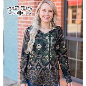 Crazy Train Deer Blind Babe Hoodie